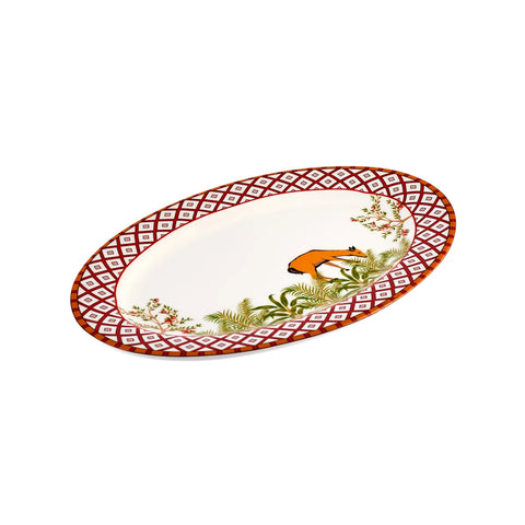 Karaca X Arslantepe Porcelain Serving Platter, 30cm, Multi