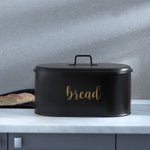 Karaca Monroe Metal Bread Box, 8L, Black