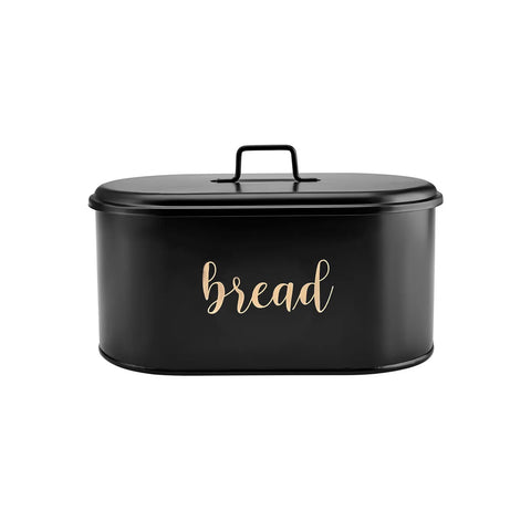 Karaca Monroe Metal Bread Box, 8L, Black