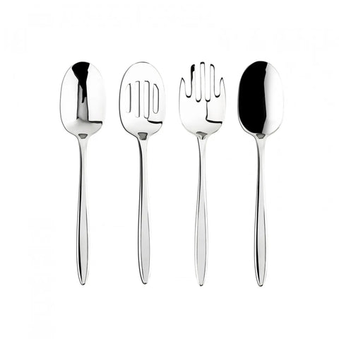 Karaca Athena 4 Piece Kitchen Utensil Set, Silver