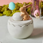 Karaca Easter Storage Container with Lid, Large, White Multi