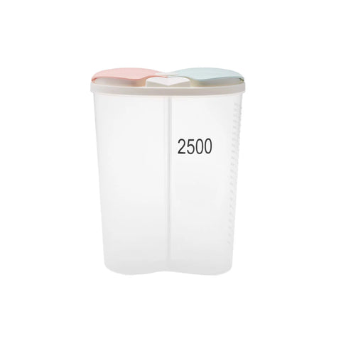 Karaca Linda 2 Piece Divided Storage Container, 2500ml, Multi