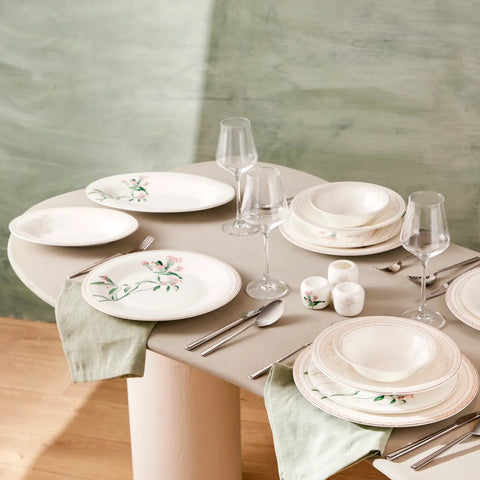 Karaca Fine Pearl Meadow 58-Piece Dinner Set for 12 People, Multi