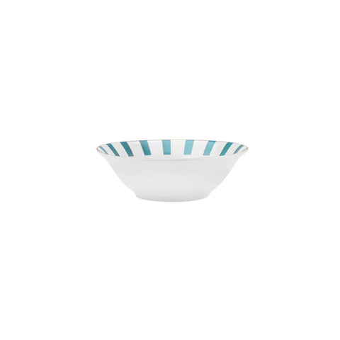 Karaca Circus Porcelain CerealSoup Bowl, 14cm, White Blue Gold