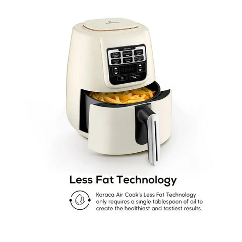 Karaca Air Cook XL 2 in 1 Air Fryer with Stew Function, 4L, 1550W, Starlight