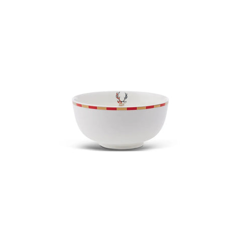 Karaca Aries Porcelain Snack Bowl, 12cm, Red Yellow Multi