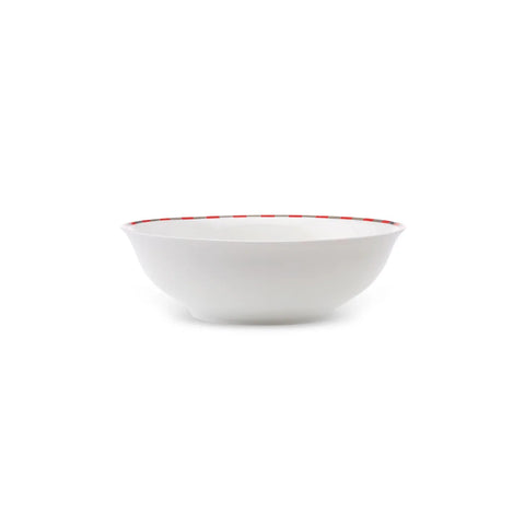 Karaca Aries Porcelain Serving Bowl, 23cm, Red Multi