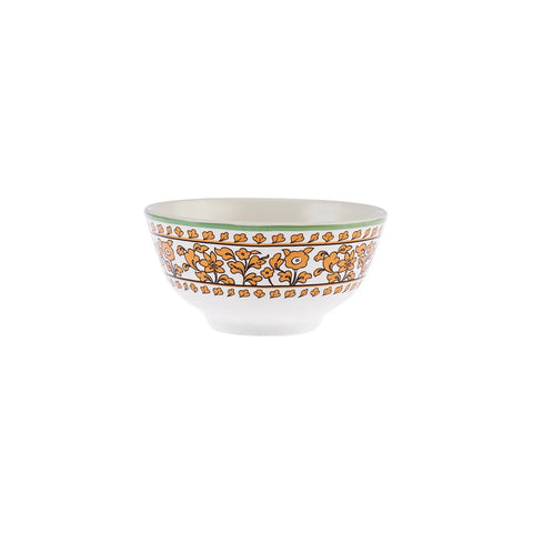 Karaca Paye Seljuk Collection Porcelain Snack Bowl, 12cm, Orange Multi