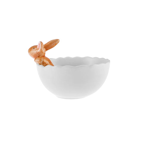 Karaca Easter CerealSoup Bowl, 16cm, White Multi