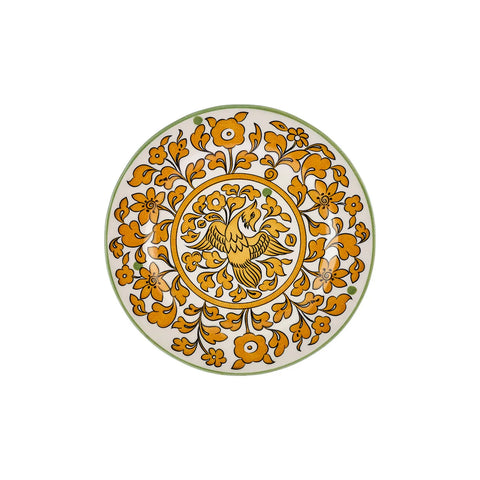 Karaca Paye Seljuk Collection Porcelain Side Plate, 16cm, Yellow Multi