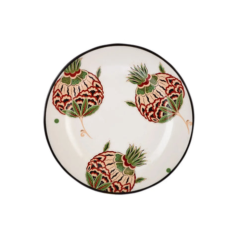 Karaca Paye Seljuk Collection Porcelain Side Plate, 16cm, Green Multi