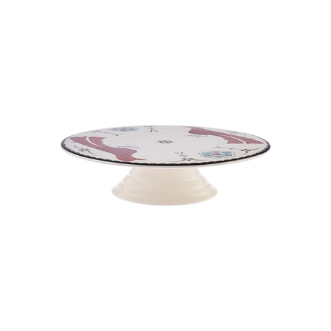 Karaca Paye Seljuk Collection Porcelain Cake Stand, 32cm, Red Multi