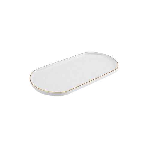 Karaca Calvin Ceramic Serving Platter, 27cm, Multi