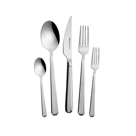 Karaca Eris 60-Piece Stainless Steel Cutlery Set for 12 People, Silver