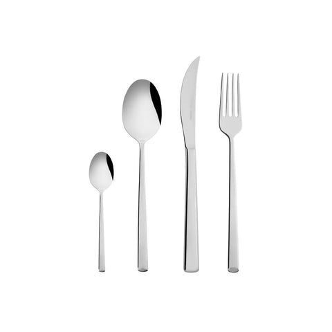 Karaca Tivoli 16-Piece Stainless Steel Cutlery Set for 4 People, Silver