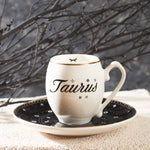 Karaca Signs of the Zodiac Taurus Porcelain Espresso Turkish Coffee Cup, 90ml, Multi