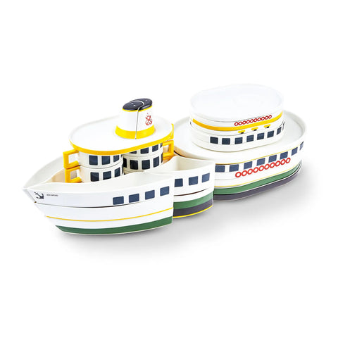 Karaca Istanbul Collection Island Ferry 32-Piece New Generation Bone Serveware Set for 6 People, Multi