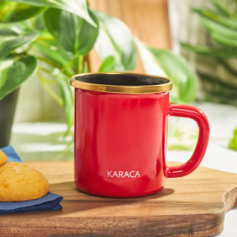 Karaca Troy Enamel Induction Mug, 0.33L, Red