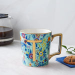 Karaca Flower Porcelain Letter T Mug, 350ml, Multi