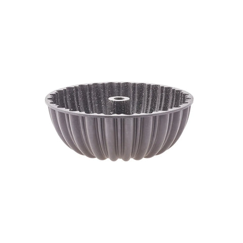 Karaca Cake Pro Aluminium Cast Decorative Bundt Cake Tin, 25.5cm, Anthracite