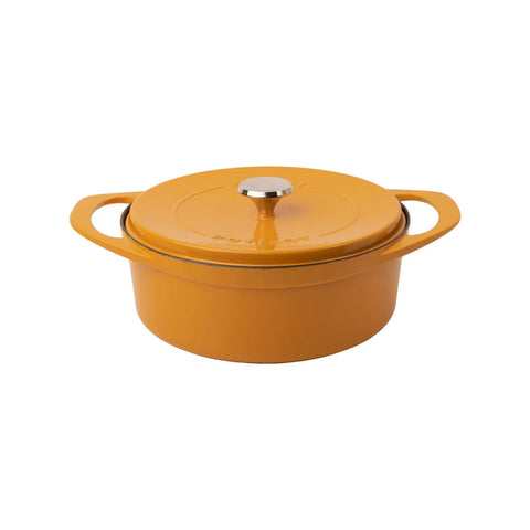 Pot Art Cast Iron Induction Stockpot with Lid, 28cm, Yellow