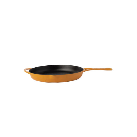 Pot Art Cast Iron Induction Frying Pan, 28cm, Yellow