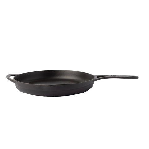 Pot Art Cast Iron Induction Frying Pan, 28cm, Black