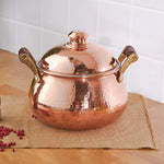 Karaca Mesopotamia Copper Stockpot with Lid, 20cm, Copper