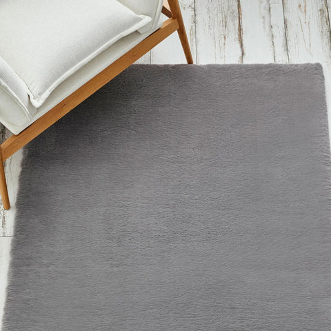 Kasmir Rugs 724 Faux Fur Rug, 80cmx150cm, Dark Grey