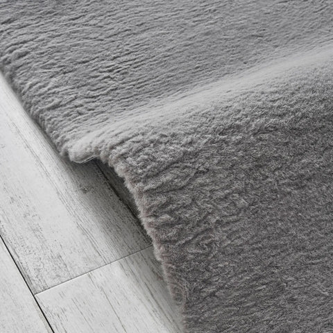 Kasmir Rugs 724 Faux Fur Rug, 80cmx150cm, Dark Grey