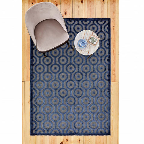 Kasmir Rugs 724 Scandinavian Bering Rug, 120cmx180cm, Blue Multi