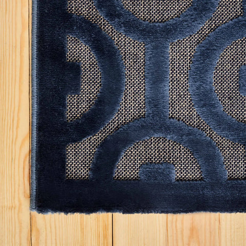 Kasmir Rugs 724 Scandinavian Bering Rug, 160cmx230cm, Blue Multi