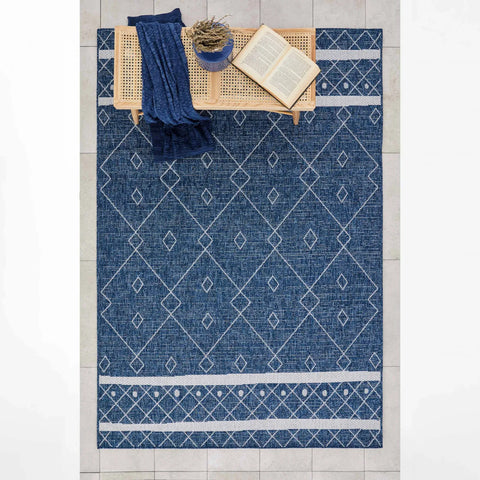 Kasmir Rugs 724 Indoor&Outdoor Datça Rug, 160cmx230cm, Blue