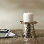 Karaca Moroccan Candle Holder, 10cmx10cmx13cm, Silver