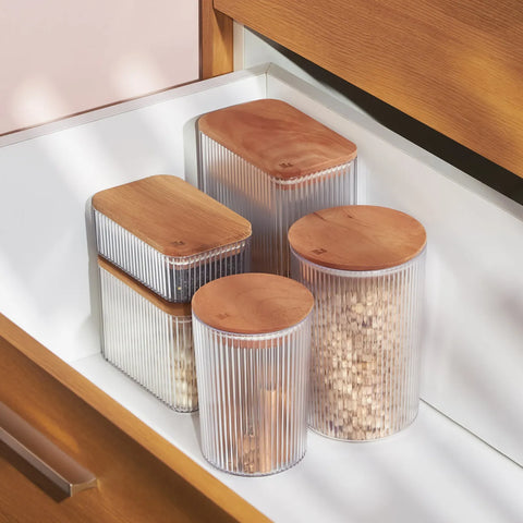 Karaca Massimo Storage Container, 1.5L, Transparent Brown