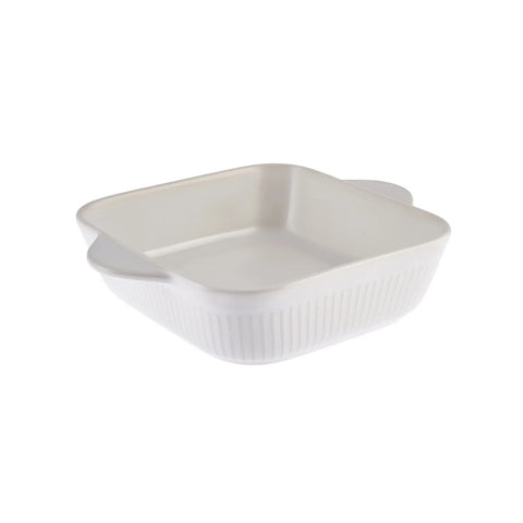 Karaca Elina Porcelain Square Oven Dish, 26cm, White