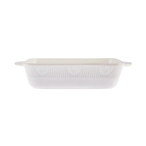 Karaca Elina Porcelain Rectangle Oven Dish, 29cm, White