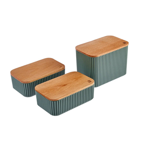 Karaca Massimo 3 Piece Storage Container Set, Green