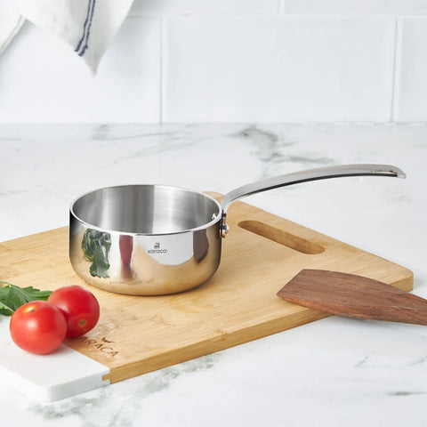 Karaca 3Ply PowerSteel 316+ Stainless Steel Saucepan, 10cm, Silver