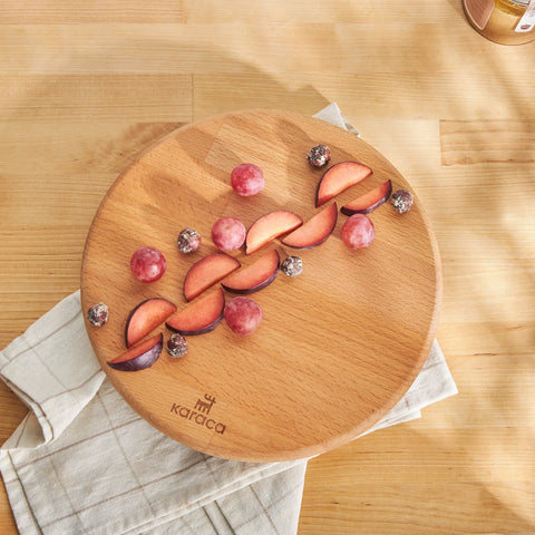 Karaca Urbanwood Wooden Round Serving Board, 260mm, Wood