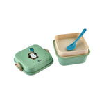 Karaca Penguin 2-Compartment Lunch Box, 200ml, Green Multi