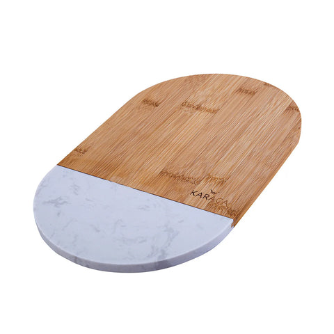 Karaca Spin Bamboo Chopping Board, Medium, Wood