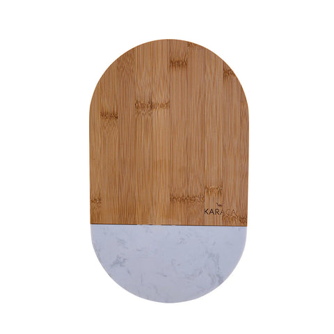 Karaca Spin Bamboo Chopping Board, Medium, Wood