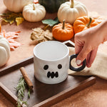 Karaca Halloween Ghost Ceramic Mug, 10cm, White Black