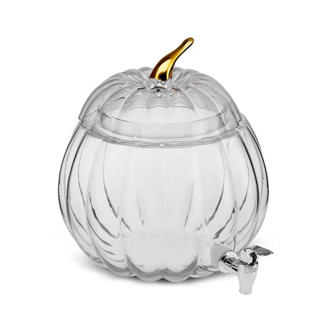 Karaca Halloween Glass Water Dispenser, 2L, Transparent Gold