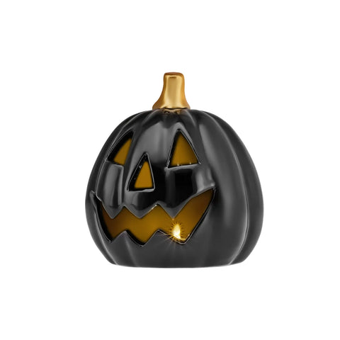 Karaca Halloween Led Light Trinket, 15cm, Black Gold