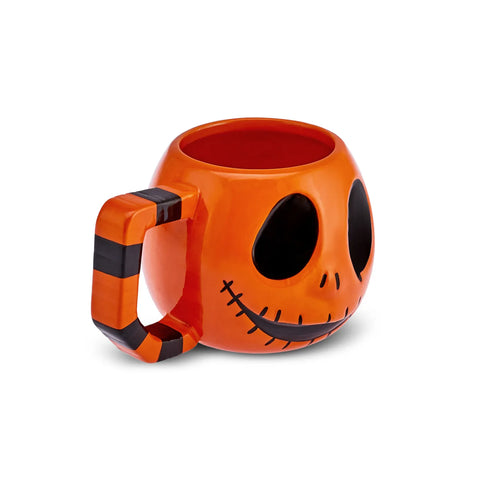 Karaca Halloween Creepy Ceramic Mug, 10cm, Orange Black