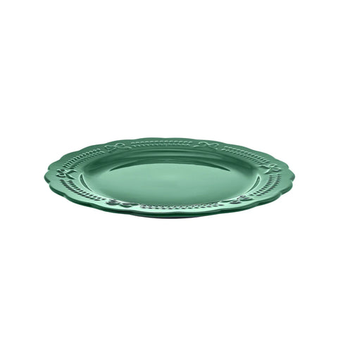 Karaca New Year Christmas Porcelain Side Plate, 21cm, Green