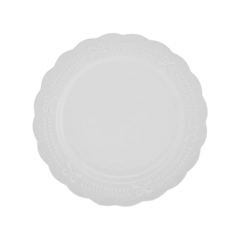 Karaca New Year Christmas Porcelain Side Plate, 21cm, White