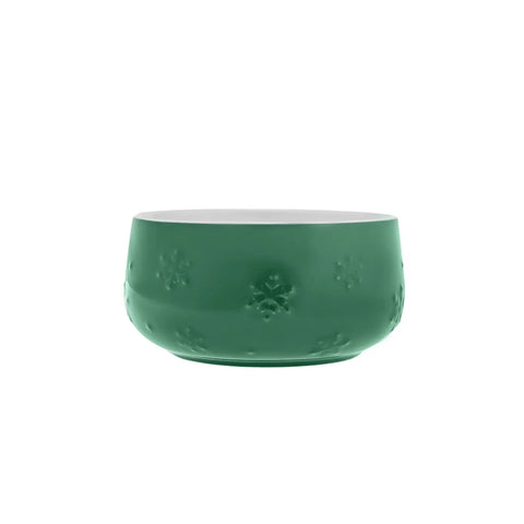 Karaca New Year Christmas Porcelain Dipping Dish, 15cm, Green